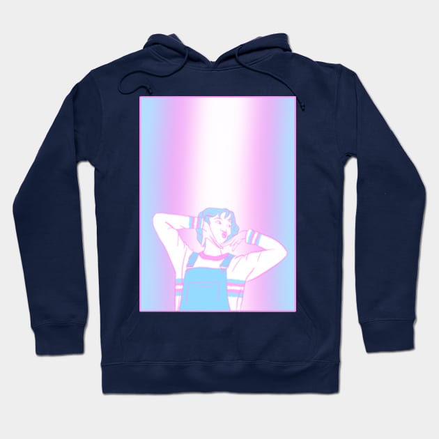 Trans pride Hoodie by AquaMockingbird